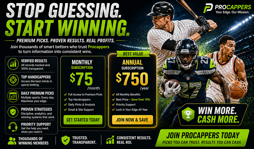 Best Sports Handicappers 2026 - Join Procappers for Daily Winning Picks