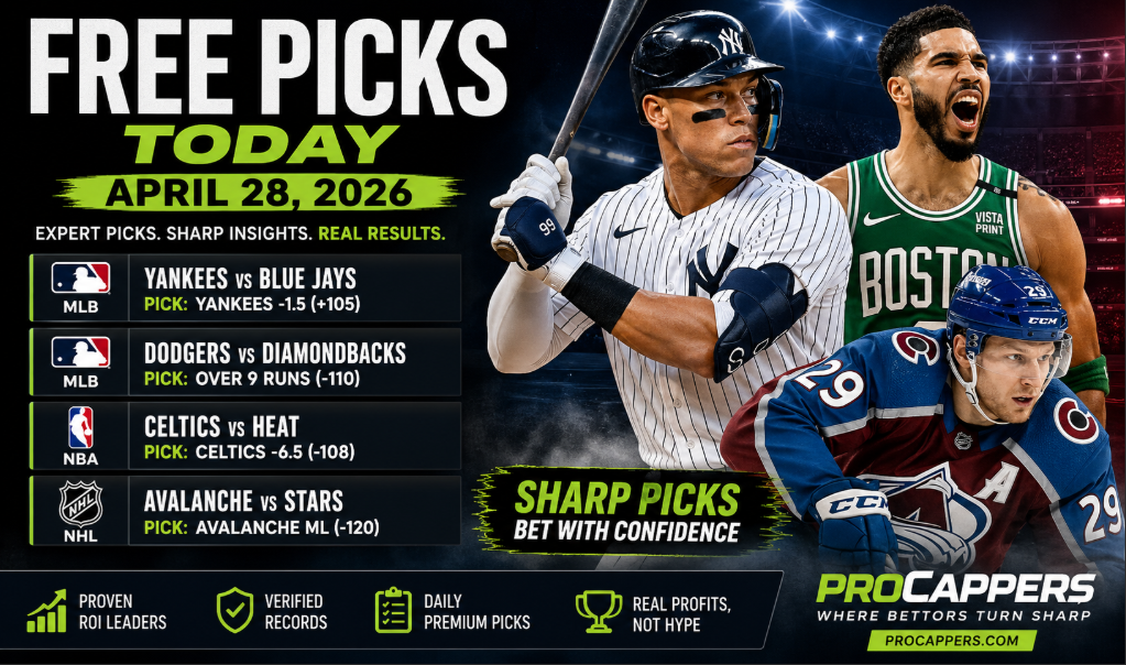 Free Picks Today,  April 28, 2026 Expert Betting Insights and Top Plays to Attack the Board