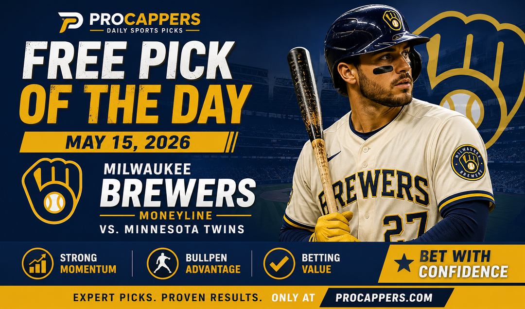Free Pick of the Day May 15 2026, Expert MLB Betting Insight and the Winning Edge at Procappers