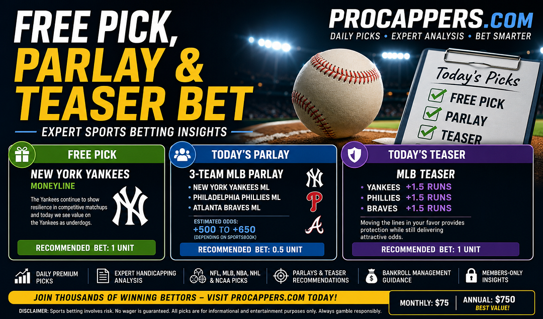 Free Pick, Parlay & Teaser Bet for June 9, 2026 | Expert Sports Betting Advice