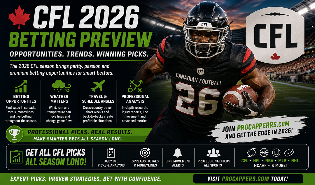 CFL 2026 Betting Preview: Opportunities, Trends and Why Professional Picks Matter