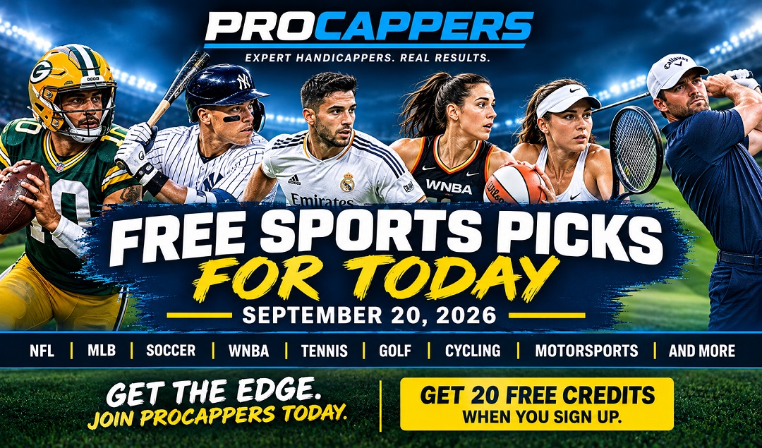 FREE SPORTS PICKS FOR TODAY – SEPTEMBER 20, 2026