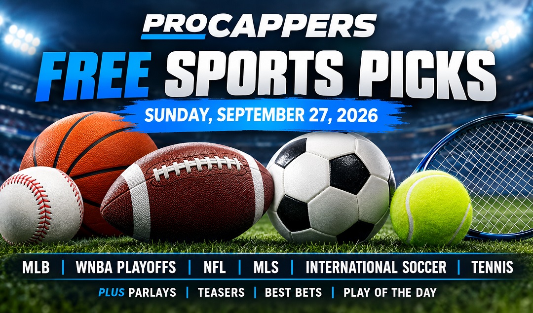 FREE SPORTS PICKS FOR TODAY – SEPTEMBER 27, 2026